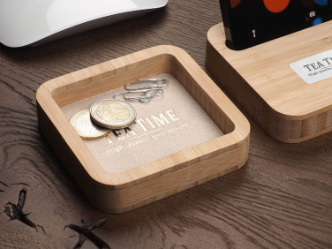 Logo trade business gifts image of: Wooden desk organiser 1849292