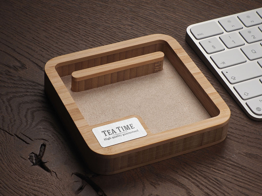 Logotrade advertising products photo of: Wooden desk organiser 1846292