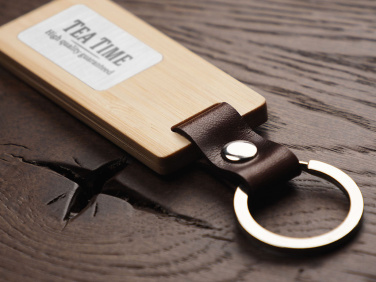 Logotrade promotional item picture of: Wooden keyring 1853292