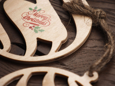 Logotrade promotional item picture of: Wooden Christmas Decoration 1856121