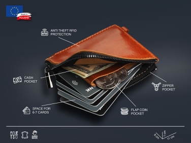 Logo trade promotional item photo of: Minimal wallet 1932141