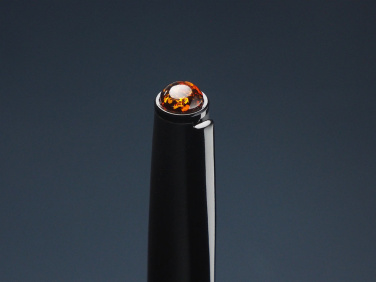 Logotrade promotional product picture of: Ball pen with AMBER stone 2070036