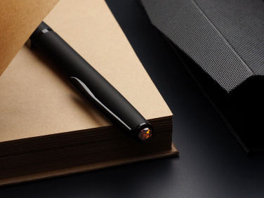 Logo trade promotional gift photo of: Ball pen with AMBER stone 2070036