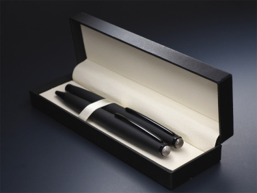 Logo trade corporate gifts picture of: Striped Flint Pen set 1284036