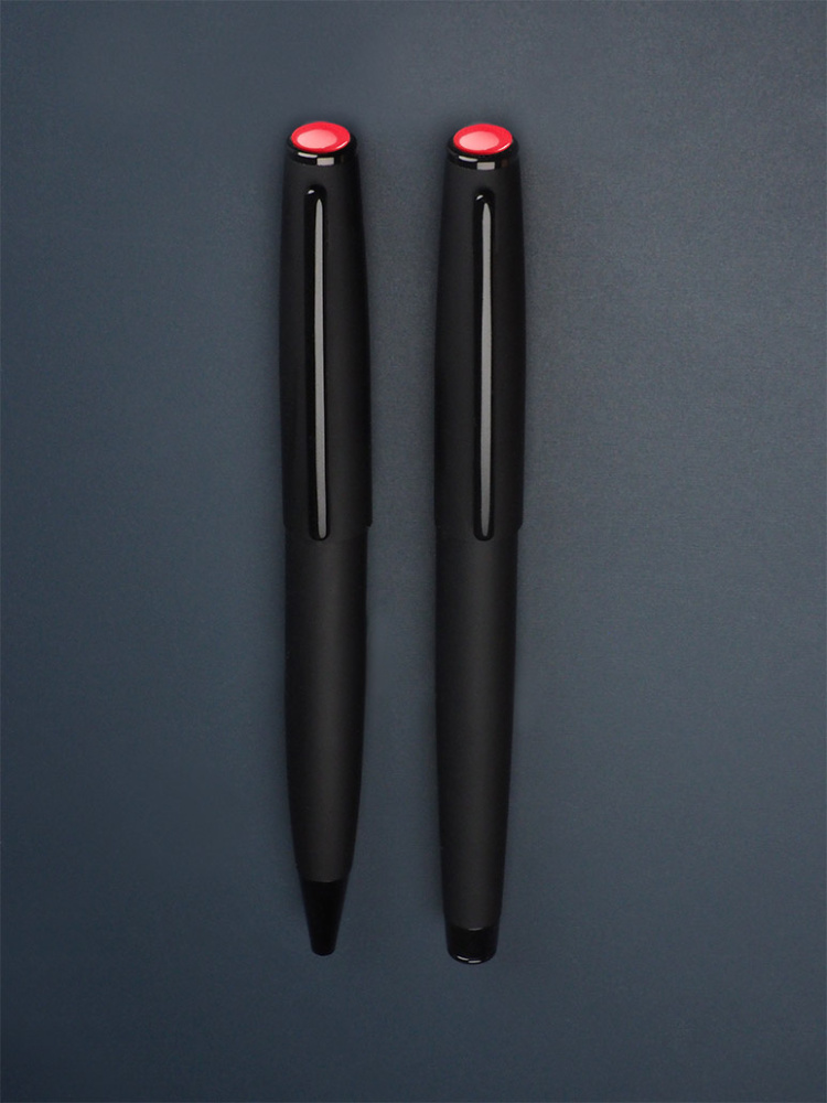 Logo trade business gift photo of: Coral stone Pen set 1285036