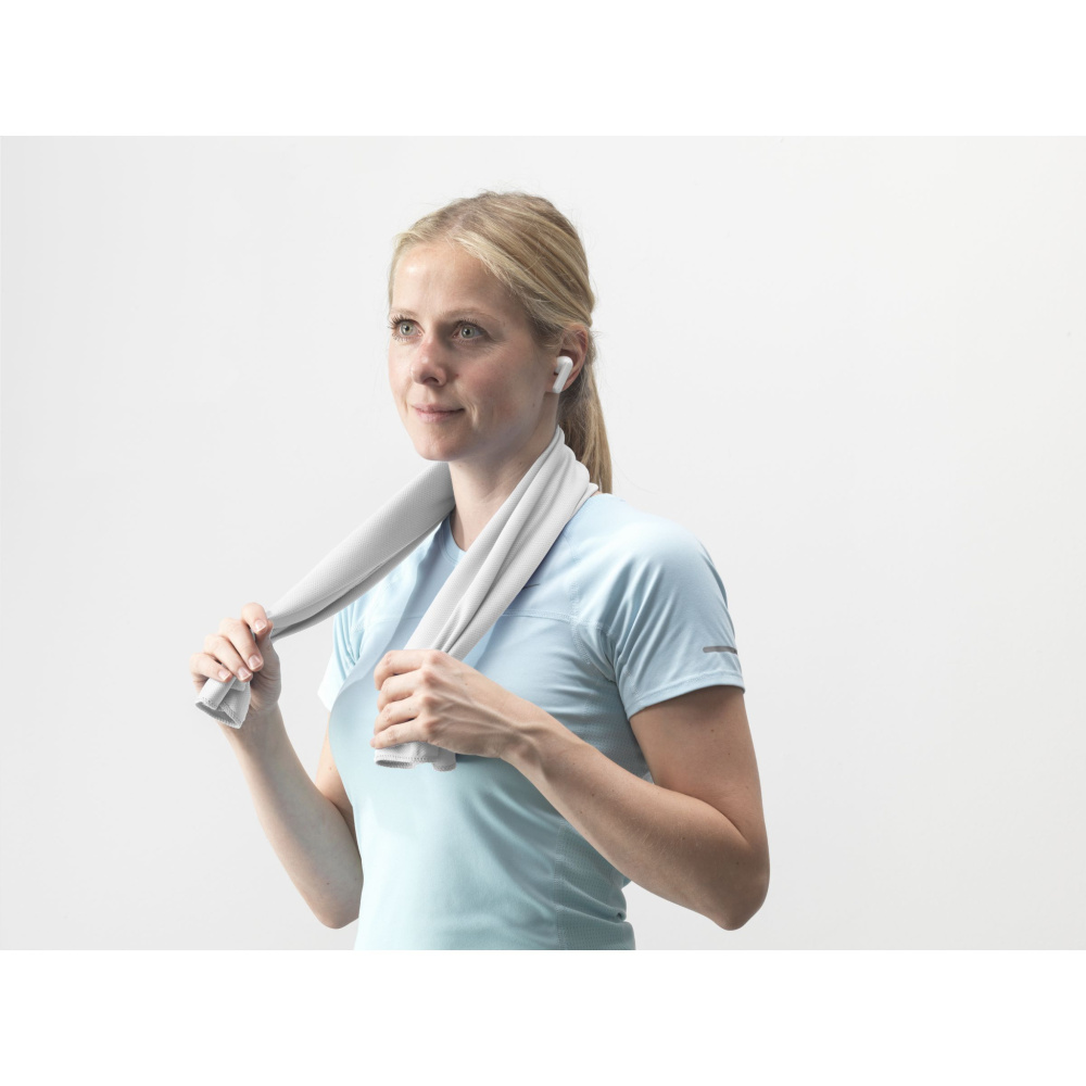Logo trade advertising products picture of: CoolDown RPET sports cooling towel