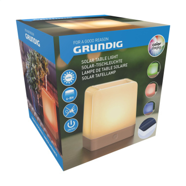 Logo trade advertising products image of: Grundig Lumo Solar Table Lamp