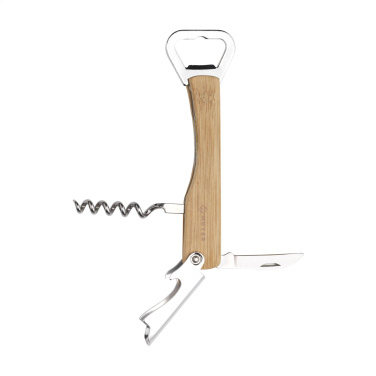 Logo trade business gifts image of: Butler Bamboo waiter’s friend