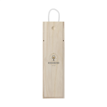 Logo trade corporate gifts image of: WineWood wine box