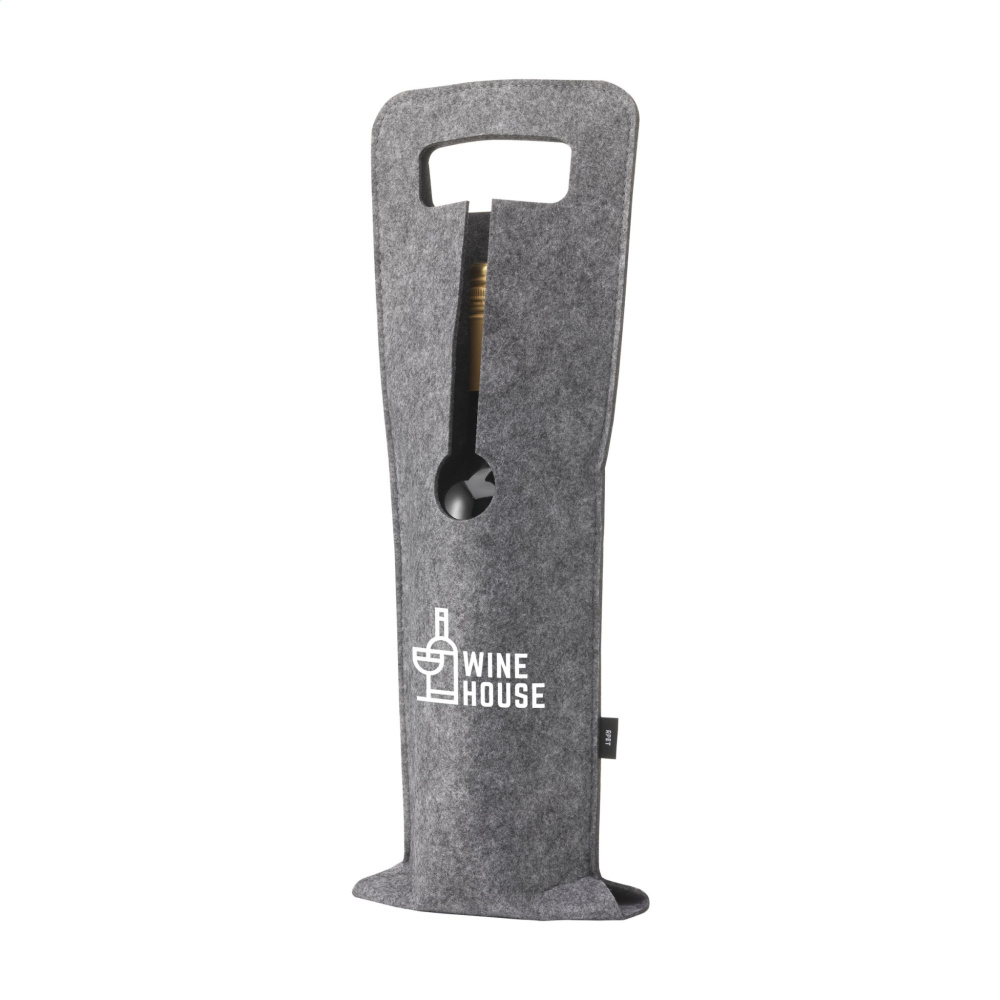 Logo trade advertising products image of: Wine Bag-to-Give GRS RPET