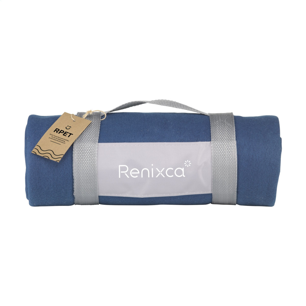 Logo trade corporate gift photo of: SuperSoft RPET (180 g/m²) fleece blanket