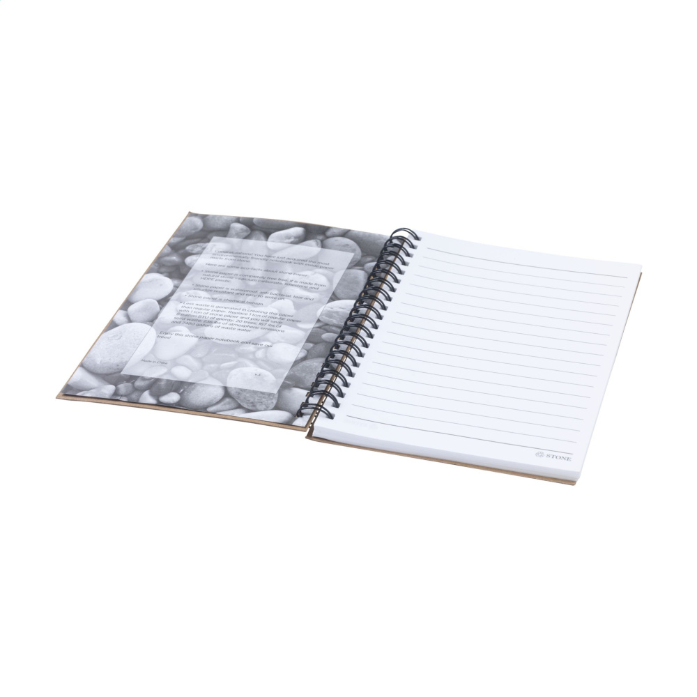 Logo trade business gift photo of: StonePaper Notebook