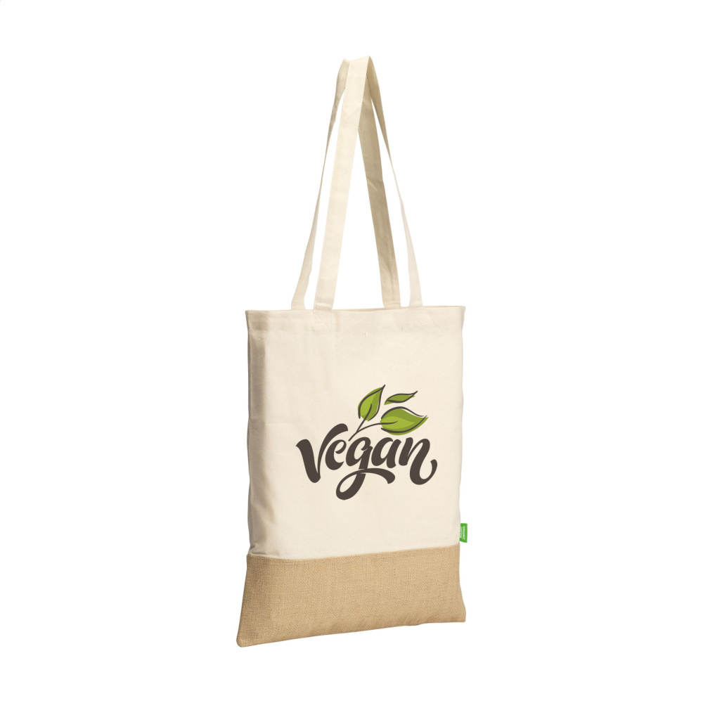 Logo trade promotional item photo of: Combi Organic Shopper (160 g/m²) bag