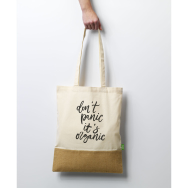 Logotrade corporate gift image of: Combi Organic Shopper (160 g/m²) bag