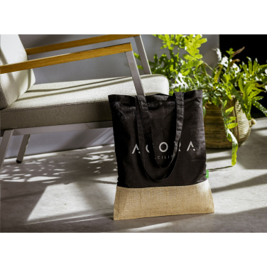 Logo trade promotional merchandise photo of: Combi Organic Shopper (160 g/m²) bag