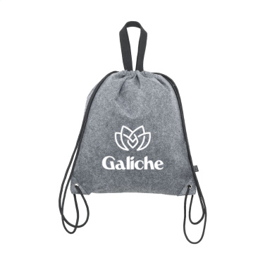Logo trade promotional giveaways picture of: GRS RPET Felt PromoBag Plus backpack