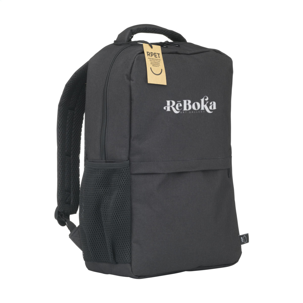 Logo trade promotional gifts image of: Finley GRS RPET Laptop Backpack