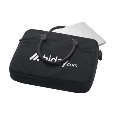 Logo trade promotional giveaway photo of: Denver Recycled Canvas 15.6-inch laptop bag