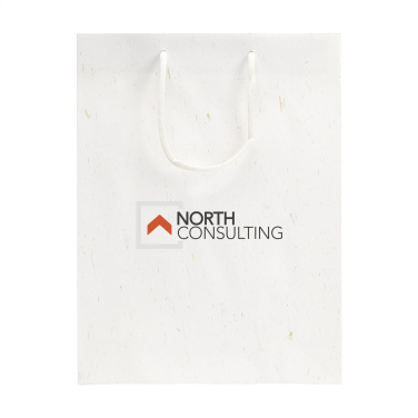 Logotrade promotional giveaway picture of: Leaf It Bag recycled with straw fibres (180 g/m²) L