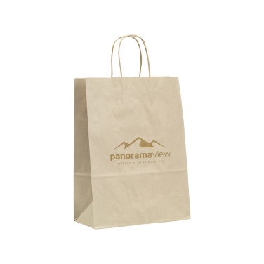Logo trade promotional merchandise picture of: Leaf It Bag Wide recycled grass paper (90 g/m²) M