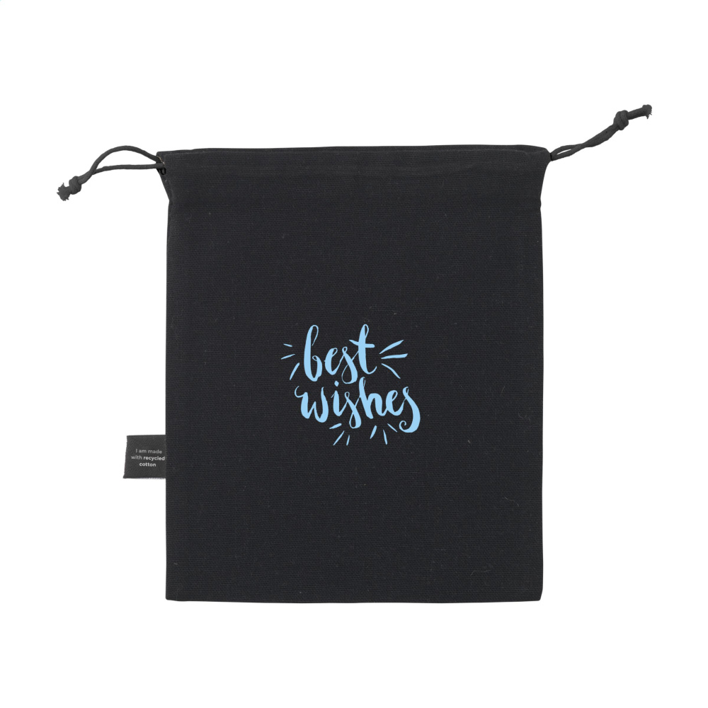 Logotrade business gifts photo of: Gift Pouch GRS Recycled Cotton (150 g/m²) S