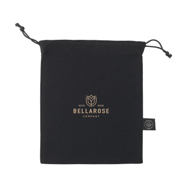 Logo trade advertising product photo of: Gift Pouch GRS Recycled Cotton (150 g/m²) S