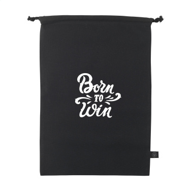 Logo trade promotional giveaways image of: Gift Pouch GRS Recycled Cotton (150 g/m²) L
