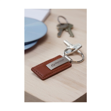 Logotrade promotional item image of: LeatherKey keyring