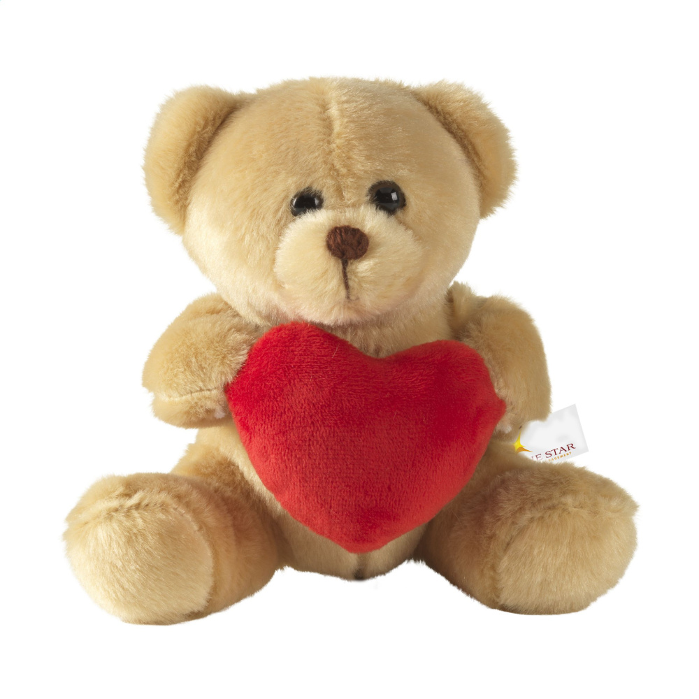 Logo trade promotional items image of: With Love Bear cuddly toy