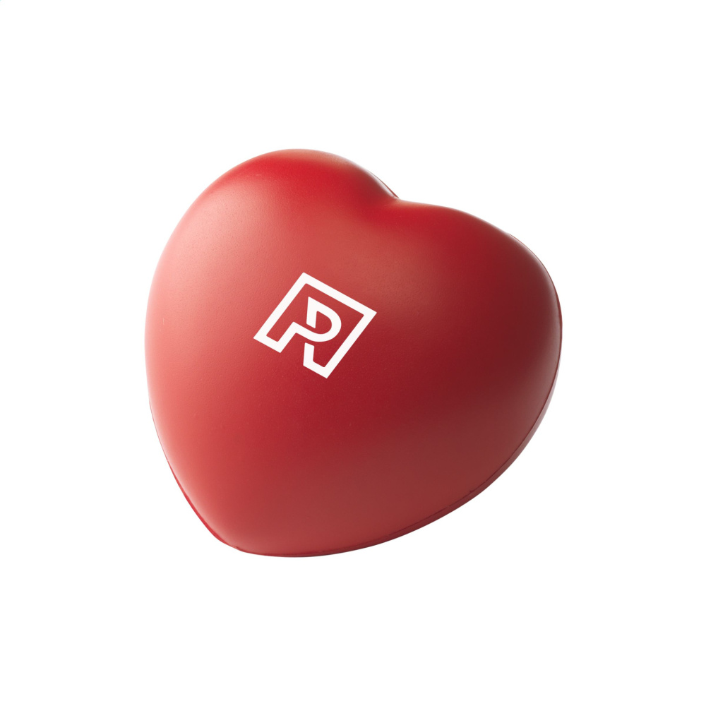 Logo trade corporate gifts image of: Anti Stress Heart stress ball