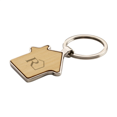 Logo trade promotional gift photo of: Casa bamboo keyring