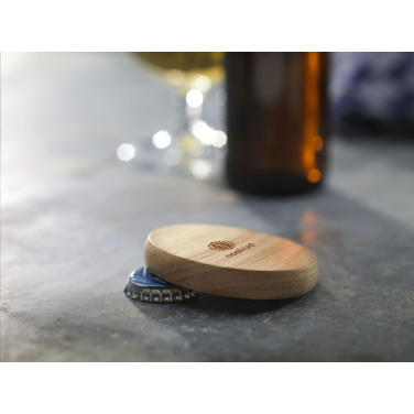 Logo trade business gifts image of: Rondo circular bottle opener