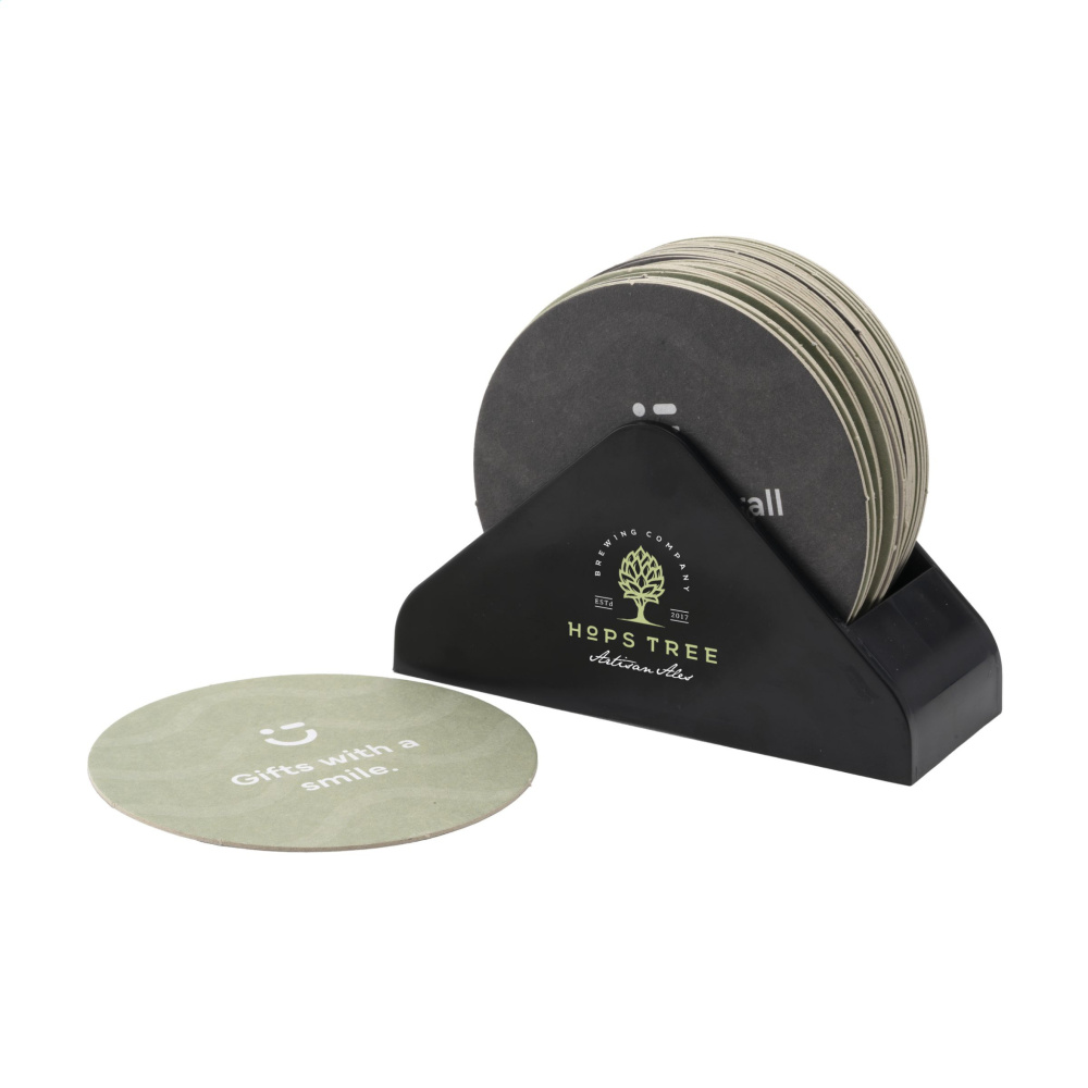 Logotrade promotional gifts photo of: Recycled Holder Beer Coasters