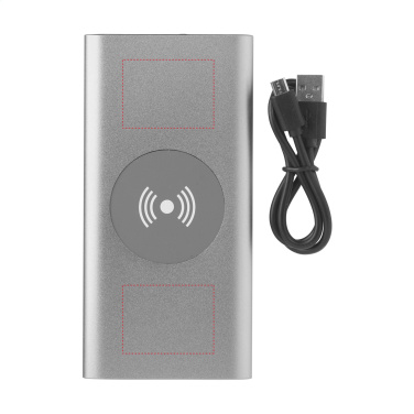 Logotrade promotional item image of: Aluminium 8000 Wireless Powerbank wireless charger