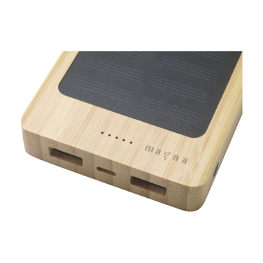 Logo trade promotional giveaways picture of: Solar Powerbank 8000+ Wireless Charger