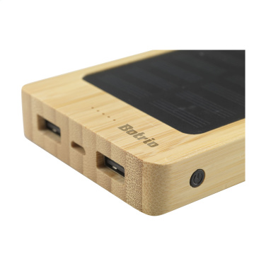 Logo trade corporate gifts picture of: Solar Powerbank 8000+ Wireless Charger