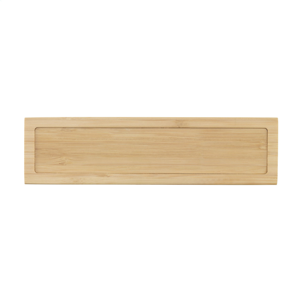 Logo trade promotional product photo of: Bamboo Alarm Clock with Wireless Charger