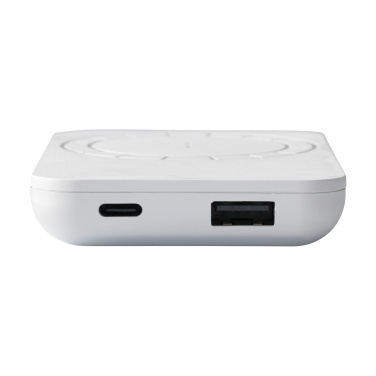 Logotrade promotional product image of: Force Magnetic RCS Recycled Wireless Powerbank 5000