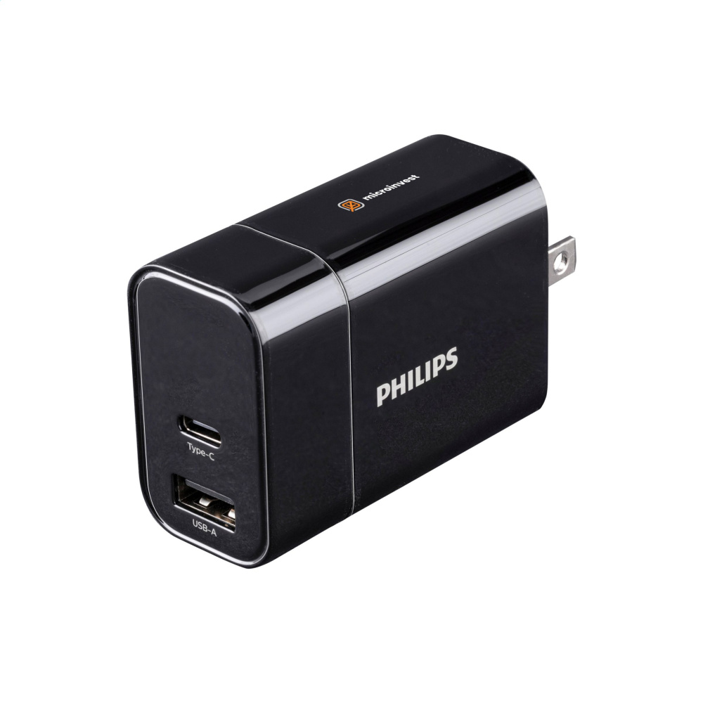Logo trade corporate gift photo of: Philips Travel Charger