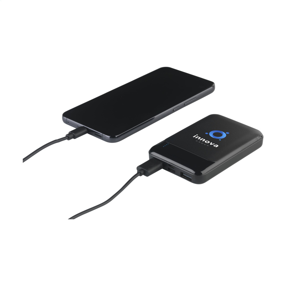 Logotrade promotional merchandise picture of: Compact 5000 RCS Recycled ABS Powerbank
