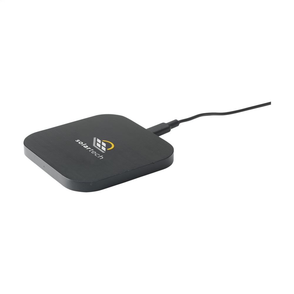 Logo trade business gifts image of: Bamboo Wireless Charger 15W