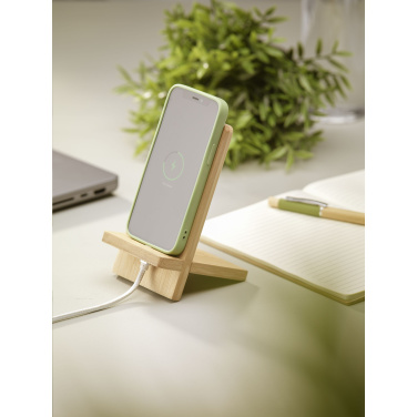 Logo trade promotional products picture of: Miyo Bamboo Phone Stand