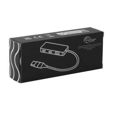 Logo trade promotional gift photo of: Tecco GRS Recycled Alu USB Hub