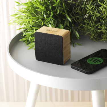 Logo trade promotional giveaways picture of: Sonido 5W Bamboo wireless speaker