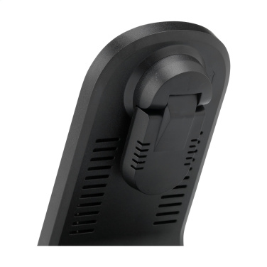 Logo trade promotional merchandise image of: Triple-Up RCS Recycled ABS Wireless Charger Stand