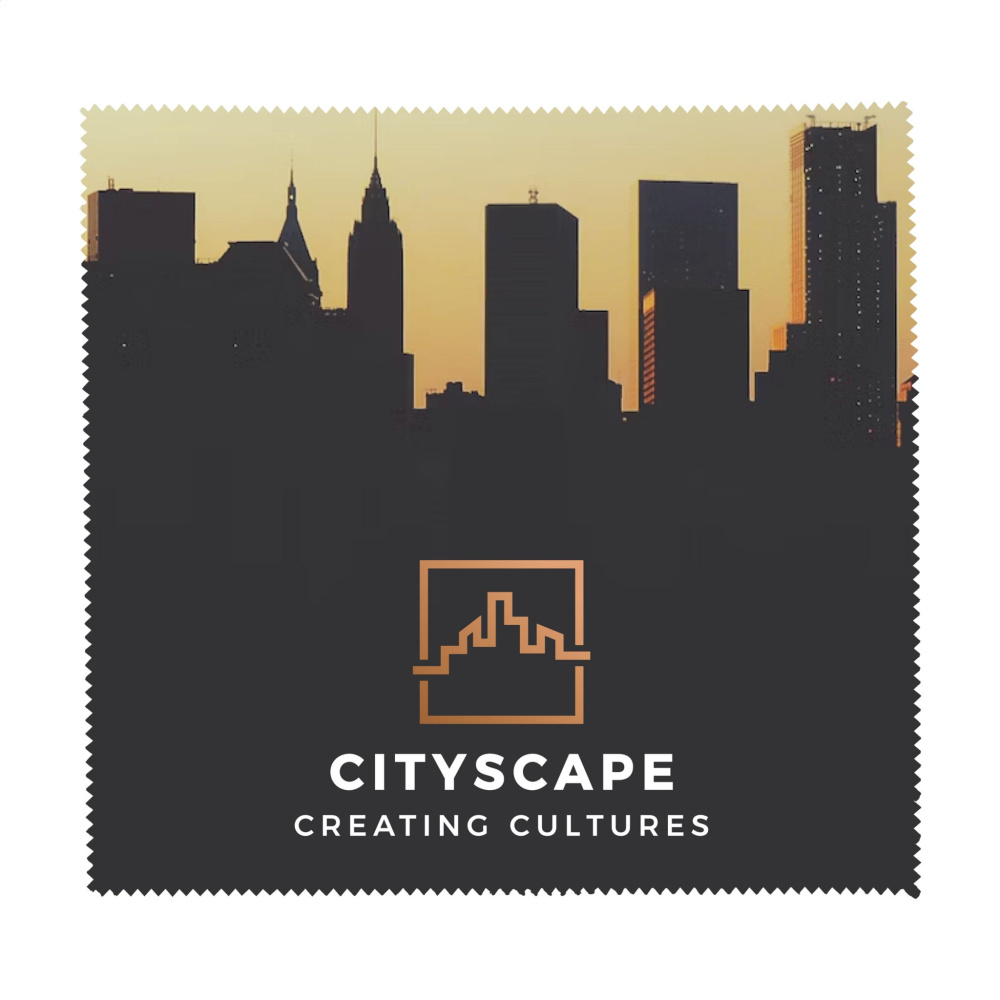 Logo trade business gift photo of: Microfiber RPET Cleaning Cloth