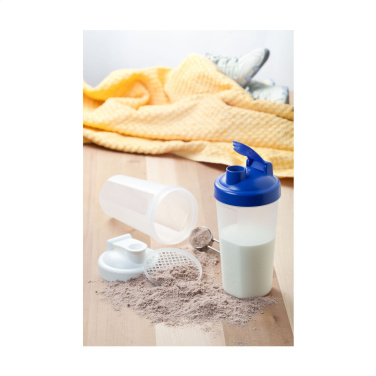 Logo trade promotional merchandise image of: Shaker Protein 600 ml drinking cup