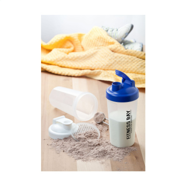 Logo trade promotional giveaways image of: Shaker Protein 600 ml drinking cup