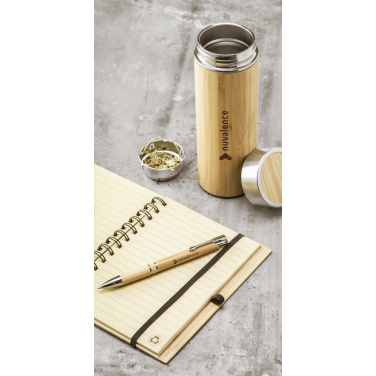 Logotrade corporate gift picture of: Osaka 360 ml bamboo thermo bottle/thermo cup