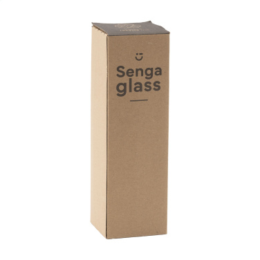 Logo trade promotional items image of: Senga Glass 500 ml drinking bottle